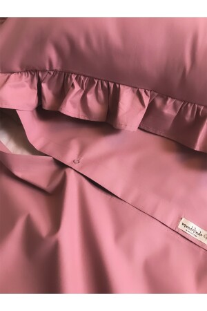 Bettbezug-Set mit Rüschen, Dusty Rose, Einzelbett TYC00540348578 - 7