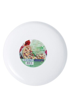 Beyaz 32 Cm.4'lü Pizza Tabağı. MADAME LUDA HOME COLLECTİON - 4