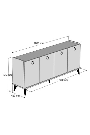 Beyaz Konsol 180 cm H4010 Vesta - 8