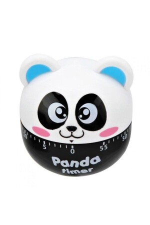 Beyaz Yaratıcı Mekanik Cartoon Panda Timer 60 Dakika Sevimli Plastik Zamanlayıcı SDT20000TİM - 4