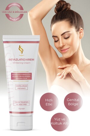 Beyazlatıcı Krem Aydınlatıcı & Parlatıcı Etkili Yüz, Genital & Koltuk Altı Için 75ml S.K.004.A - 3