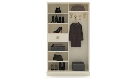 Beymen Schiebegarderobe in Creme - 4