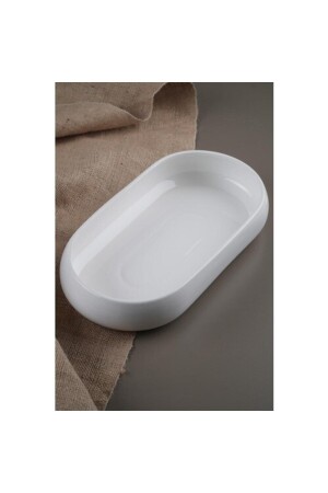 Bianco Perla Porselen Gondol Kase 35x18x6 Cm HBCV0000249OUZ - 3