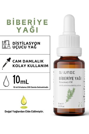 Biberiye Yağı %100 Doğal Bitkisel Uçucu Yağ Rosemary Oil 10ml - 2