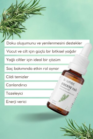 Biberiye Yağı %100 Doğal Bitkisel Uçucu Yağ Rosemary Oil 10ml - 4