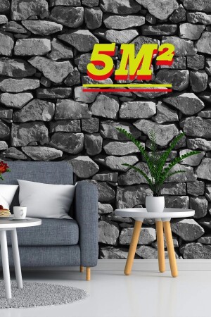 Bien Exclusive 5329 Taş Desenli Premium 3d Stone Duvar Kağıdı 5-30 M² - 3