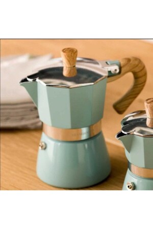 Bigg Vivi Hes-6 Mokapot Yeşil COFFEEHUTT MOKAPOT Hes-4 - 4