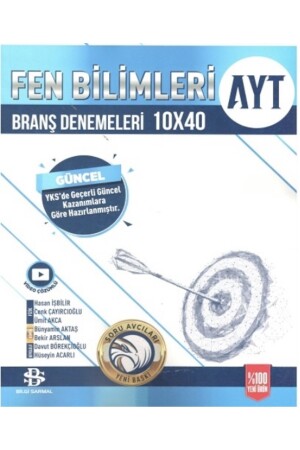 BİLGİ SARMAL PUBLICATIONS BİLGİ SARMAL PUBLICATIONS YKS AYT TRIAL 10 LISTE DER WISSENSCHAFTEN – 2024 - 2