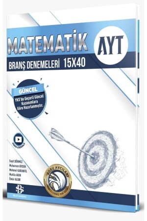 Bilgi Sarmal Yayınları AYT Matematik 15 x 40 Branş Denemeleri 2024 - 2