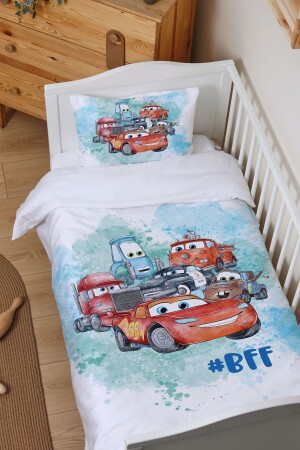 Bio-Baby-Bettbezug-Set (100 x 150) – Cartoon-Serie – Lightning Mcqueen und seine Freunde ETNTB1BCCS003 - 2