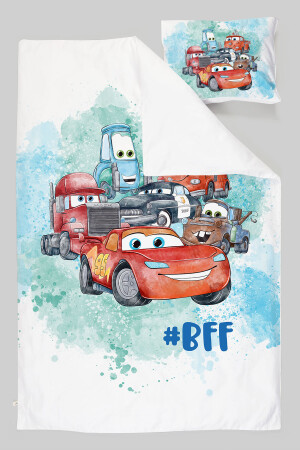 Bio-Baby-Bettbezug-Set (100 x 150) – Cartoon-Serie – Lightning Mcqueen und seine Freunde ETNTB1BCCS003 - 6