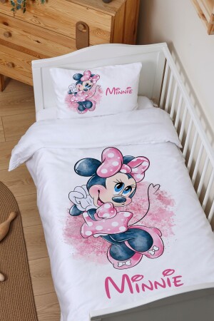 Bio-Bettbezug-Set für Babys (100 x 150) – Cartoon-Serie – Minnie ETNTB1BCCS013 - 1