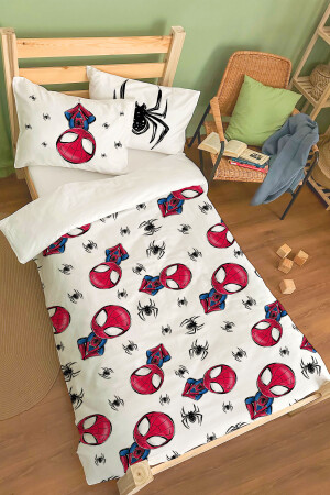 Bio-Einzelbettbezug-Set – Serie „For Baby“ – Spiderman BSNVRTK00T038 - 3