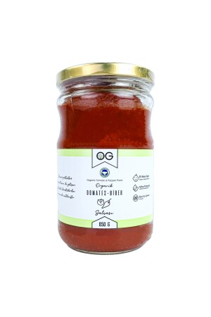 Bio ungesalzene gemischte Tomaten-Paprika-Paste 650 gr - 3