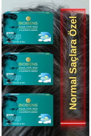 BioBiens Festes Shampoo für Männer, geeignet für alle Haartypen - 3