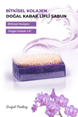 Biolea’s Doğal Kabak Lifli Bitkisel Kolajen Sabun 110 gr - 3