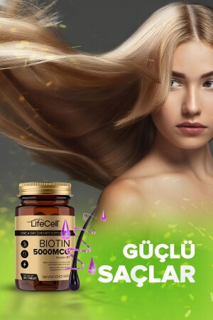 Biotin 5000 Mcg – Vitamin-Nahrungsergänzungsmittel für Haare und Nägel - 6