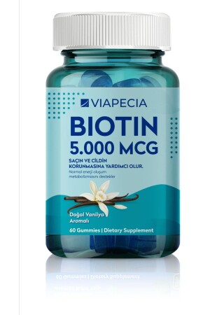 Biotin 5000 mg 60 Stück in Geleeform schützt Haar und Haut - 7