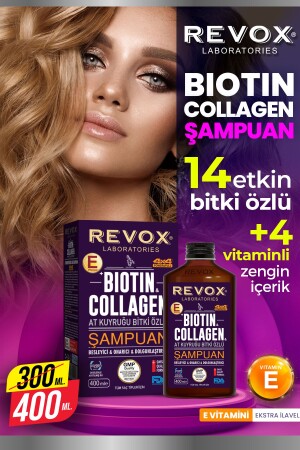 Biotin Collagen At Kuyruğu Bitki Özlü Dökülme Karşıtı- Hızlı Uzama Etkili Dolgunlaştırıcı Şampuan - 8