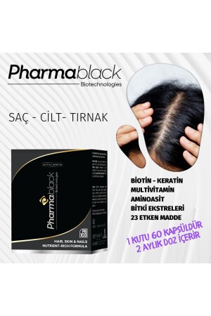 Biotin & Keratin Vitaminkomplex gegen Haarausfall 60 Kapseln – 23 Wirkstoffe / 2 Monatsdosierung - 3