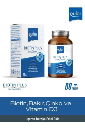 Biotin Plus 5000 Mcg Çinko Bakır Ve D3 Içeren 60 Tablet Vitamin - 2