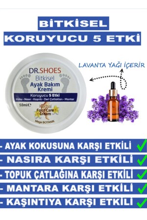 Bitkisel Ayak Bakım Kremi - Ayak Koku Karşıtı Krem 50 Ml. Koruyucu 5 Etki - 2