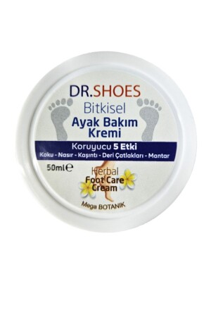 Bitkisel Ayak Bakım Kremi - Ayak Koku Karşıtı Krem 50 Ml. Koruyucu 5 Etki - 5