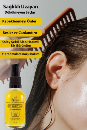 Bitkisel Saç Bakım Serumu (ÇAY AĞACI YAĞI- HİNT YAĞI- JOJOBA YAĞI- E VİTAMİNİ) 30 ml - 4