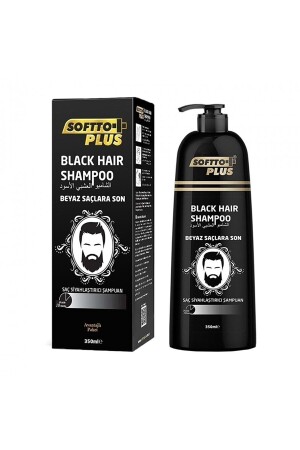 Black Hair Haarschwärzungsshampoo mit Pumpe 350 ml. - 2