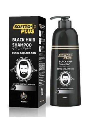 Black Hair Shampoo Siyahlaştırıc Beyaz Saçlar Için Siyah Şampuan 350ml - 2