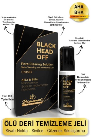 BLACK HEAD OFF AHA BHA GEL Mitesser, Akne, Pickel und abgestorbene Haut 60 ml 0013 - 2