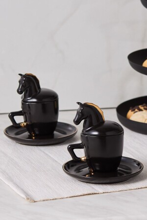 Black Horse Kaffeetassen-Set für 2 Personen 90 ml 153. 03. 06. 6911 - 1