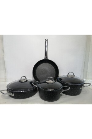 Black Line Granit Set 7 Parça Siyah 8699996626220 - 4