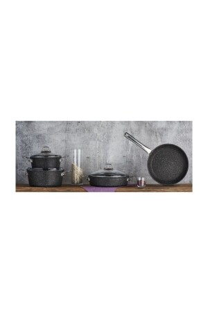 Black Line Granit-Set 7-teilig Schwarz 8699996626220 - 5