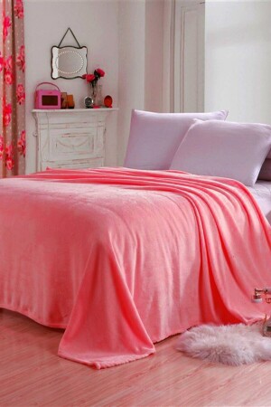 Blanket Pembe Çift Kişilik Wellsoft Peluş Battaniye Polar Tv-dizi Battaniyesi 170x230cm BNDBLNKT01 - 6