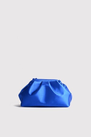 Blaue Damen-Clutch-Abendtasche aus Satin 0826BR22 - 2