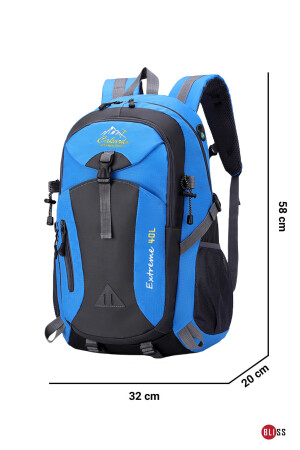 Blaue importierte funktionale, wasserdichte Outdoor-Bergsteiger-Sporttasche mit mehreren Taschen, 40 lt - 4