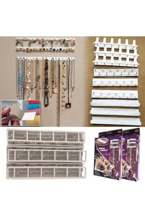 Bling Ezz Schmuck-Halsketten-Aufhänger, Ohrring- und Halsketten-Organizer - 2