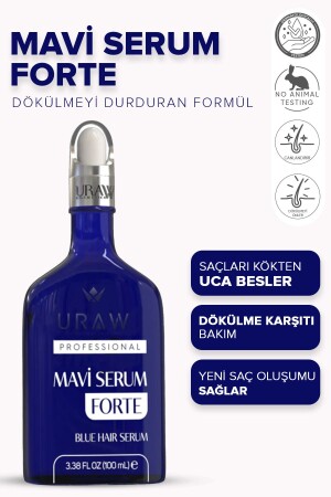 Blue Serum Forte (Haarpflegeserum, das für neue Haarbildung und gegen Haarausfall sorgt) (100 ml) - 3