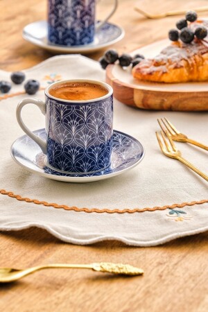 Blue Star Kaffeetassen-Set für 6 Personen 90 ml - 4