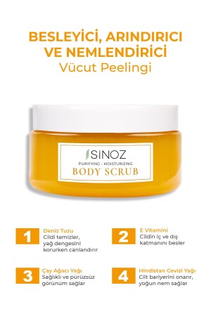 Body Scrub Besleyici Arındırıcı Nemlendirici Vücut Peelingi 300 gr - 4