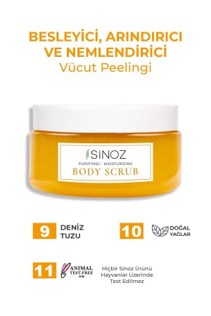 Body Scrub Besleyici Arındırıcı Nemlendirici Vücut Peelingi 300 gr - 6