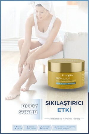 Body Scrub Sıkılaştırıcı Arındırıcı Nemlendirici Vücut Peelingi 250 Ml GÖZALTORGINX - 3