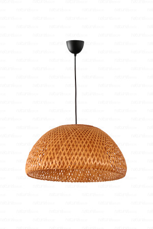 Bohem Bambu Boja Pendant Sarkıt Avize Lamba 45 Cm - Iskandinav, Modern, Bohem, Rattan Aydınlatma NHBJP45 - 4