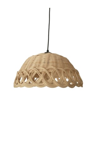 Bohem Rattan Bambu Hasır Avize 30cm halkalı183 - 5