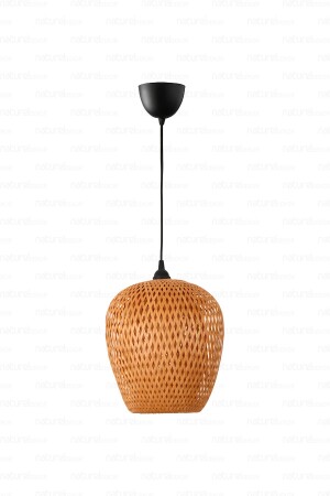 Böhmische Bambus-Boja-Anhänger-Kronleuchterlampe 25 cm – skandinavische, moderne, böhmische Rattan-Beleuchtung NHBJP25 - 3