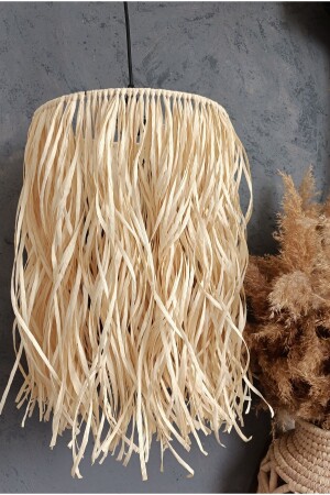 Böhmischer Hängeleuchter, Raffia-Kronleuchter, Beleuchtung, Korbleuchter Cc4 - 2