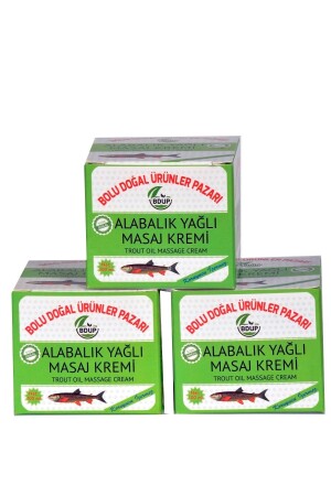 Bolu Doğal Ürünler Pazarı 100 Ml Alabalık Yağı Masaj Kremi 3 Adet 3*100 Ml 18 - 3