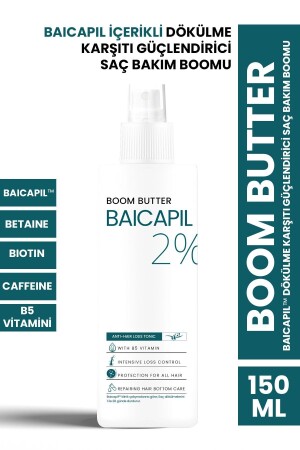 Boom Butter Baicapil Içerikli Dökülme Karşıtı Güçlendirici Saç Bakım Boomu 150 ml - 3