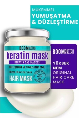 Boom Butter Stärkende, reparierende Keratin-Haarmaske 190 ml - 5